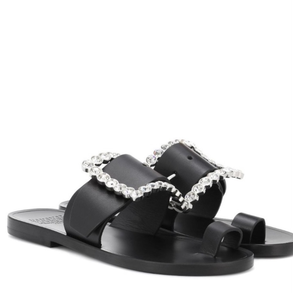 MAISON MARGIELA Embellished leather sandal sz 6.5 - Picture 2 of 15